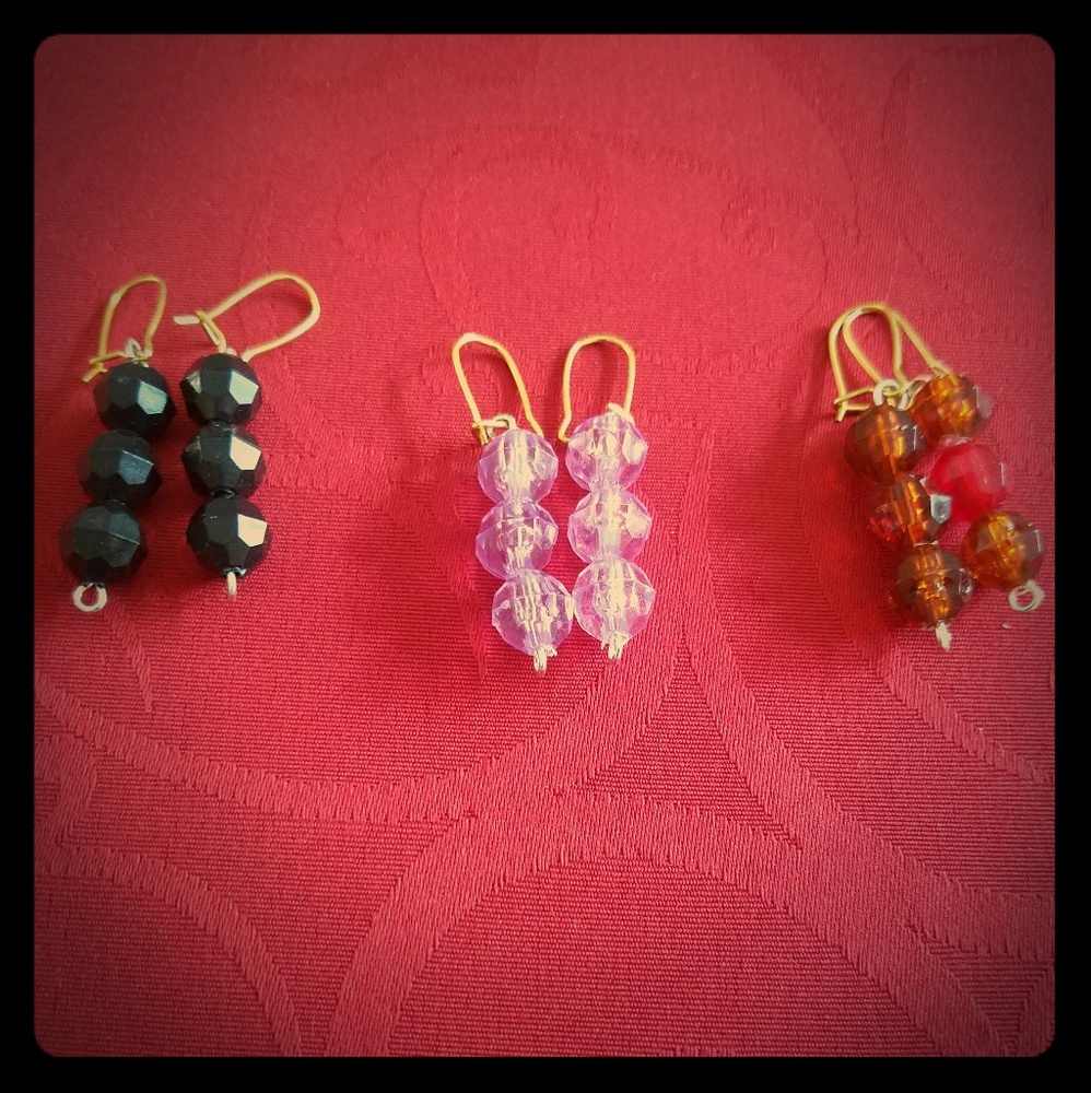 NOT FOR SALE BRENDAKAY PLEXI GLASS EARRINGS